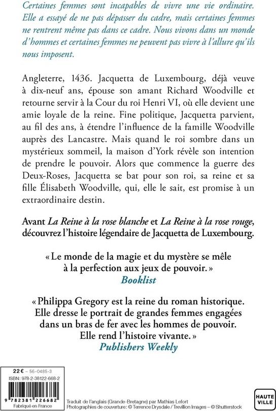 Quatrième de couverture de « La dame des rivières »