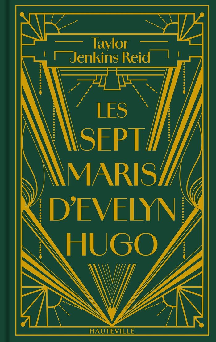Couverture du livre « Les sept maris d'Evelyn Hugo » de Taylor Jenkins Reid, librairie Les Contes Infusés à Corte