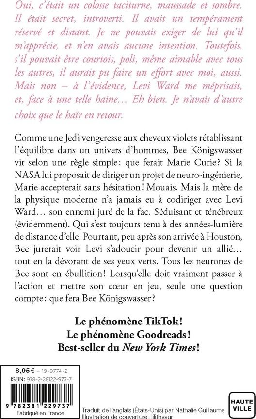 Quatrième de couverture de « Love on the brain »