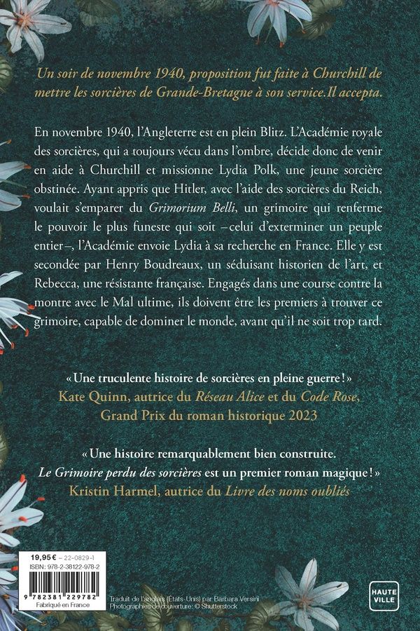 Quatrième de couverture de « LE GRIMOIRE PERDU DES SORCIERES »