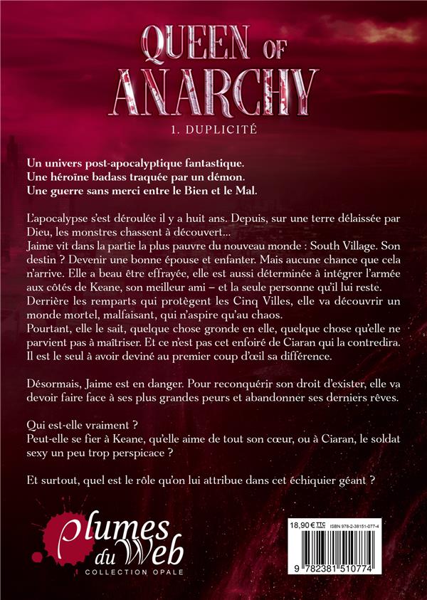 Quatrième de couverture de « Duplicité »