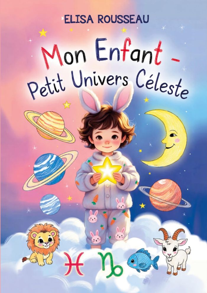 Couverture du livre « Mon enfant : Petit Univers Céleste » de Elisa Rousseau, librairie Les Contes Infusés à Corte