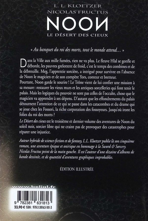 Quatrième de couverture de « Le désert des cieux »