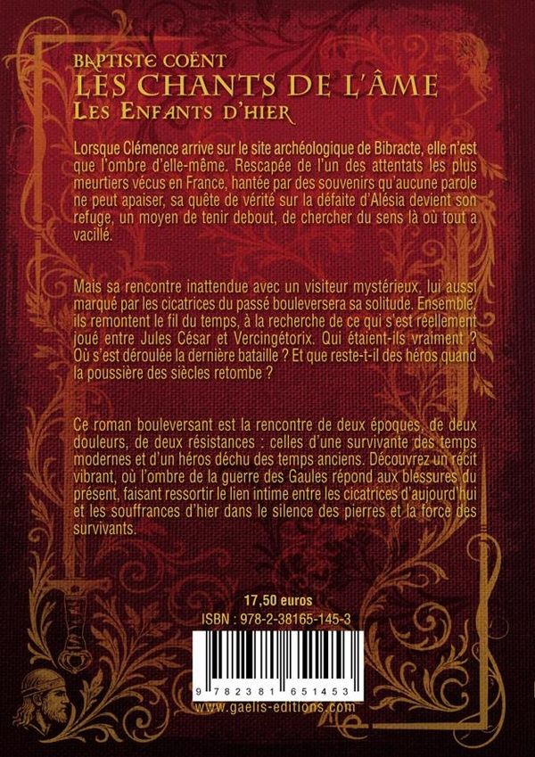 Quatrième de couverture de « Les enfants d'hier : les chants de l'âme »
