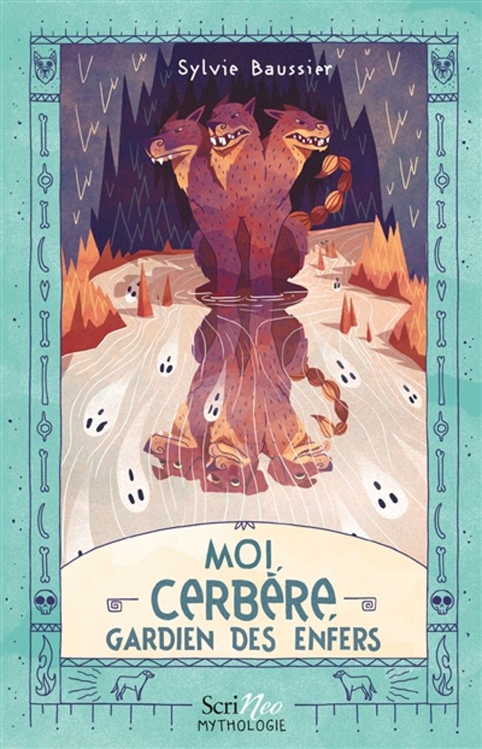 Couverture du livre « Moi, Cerbère, gardien des enfers » de Sylvie Baussier, librairie Les Contes Infusés à Corte