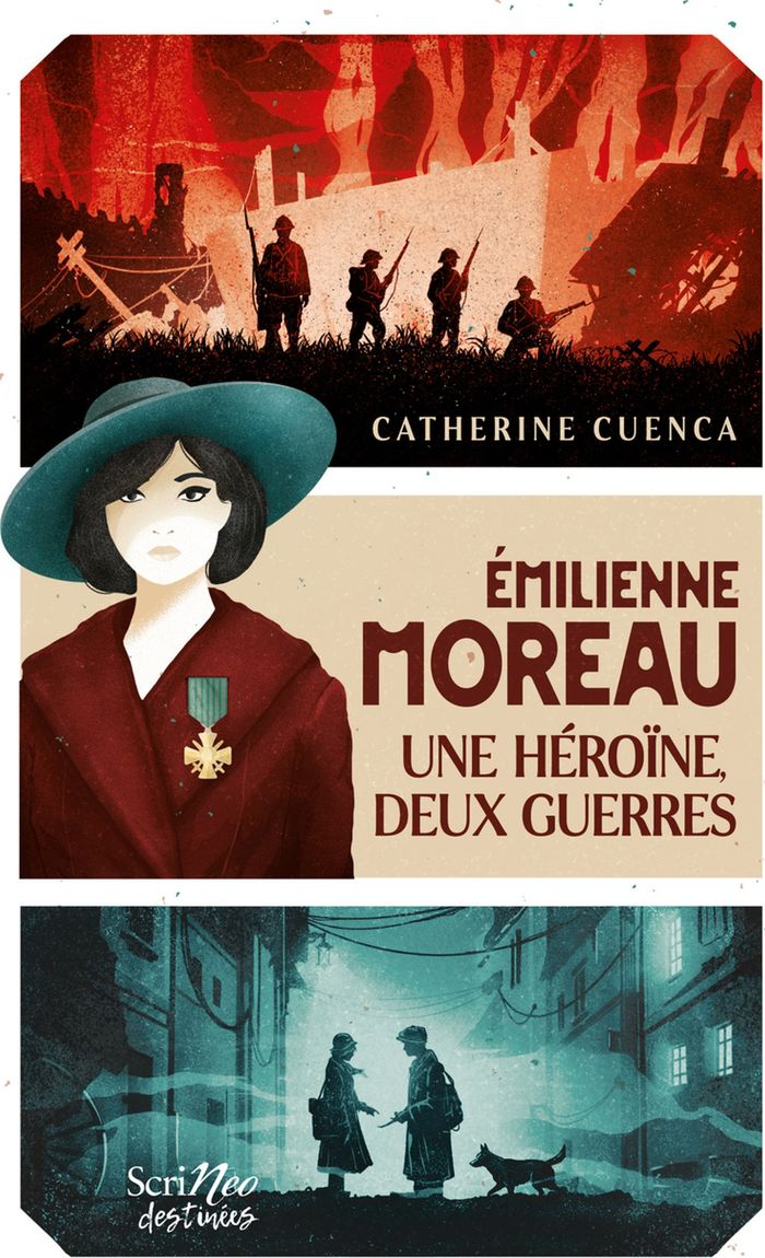 Couverture du livre « Emilienne Moreau : une héroïne, deux guerres », librairie Les Contes Infusés à Corte