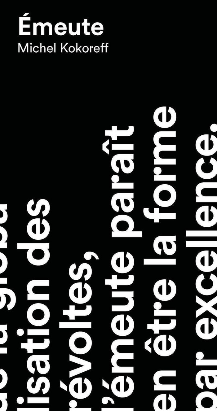 Couverture du livre « Émeute », librairie Les Contes Infusés à Corte