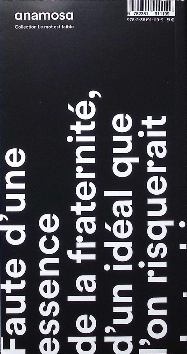 Quatrième de couverture de « Fraternité »