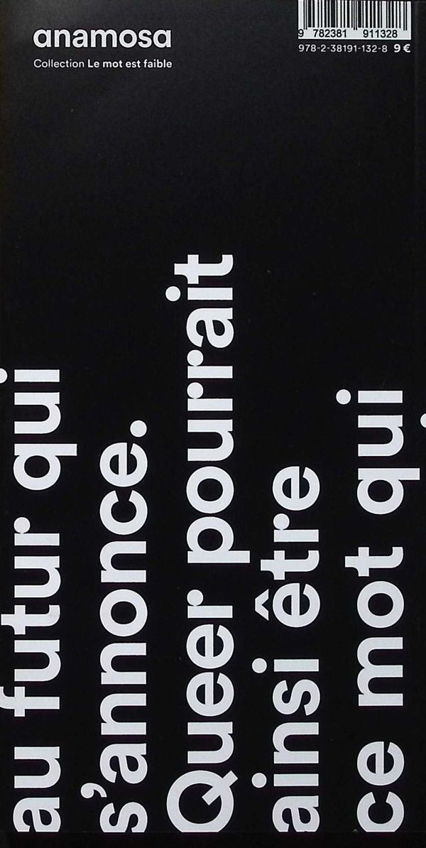 Quatrième de couverture de « Queer »