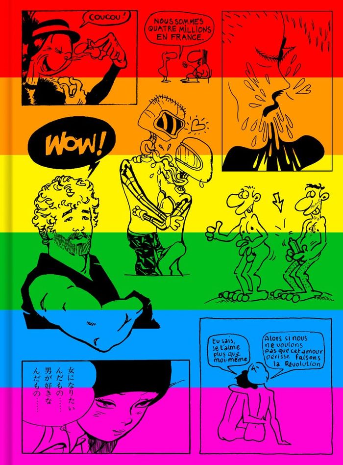 Couverture du livre « LGBTQOMICS - REPRESENTATIONS ET CULTURES LGBTQIA+ DANS LA BANDE DESSINEE, 1900-2026 » de Jean-Paul Jennequin, librairie Les Contes Infusés à Corte