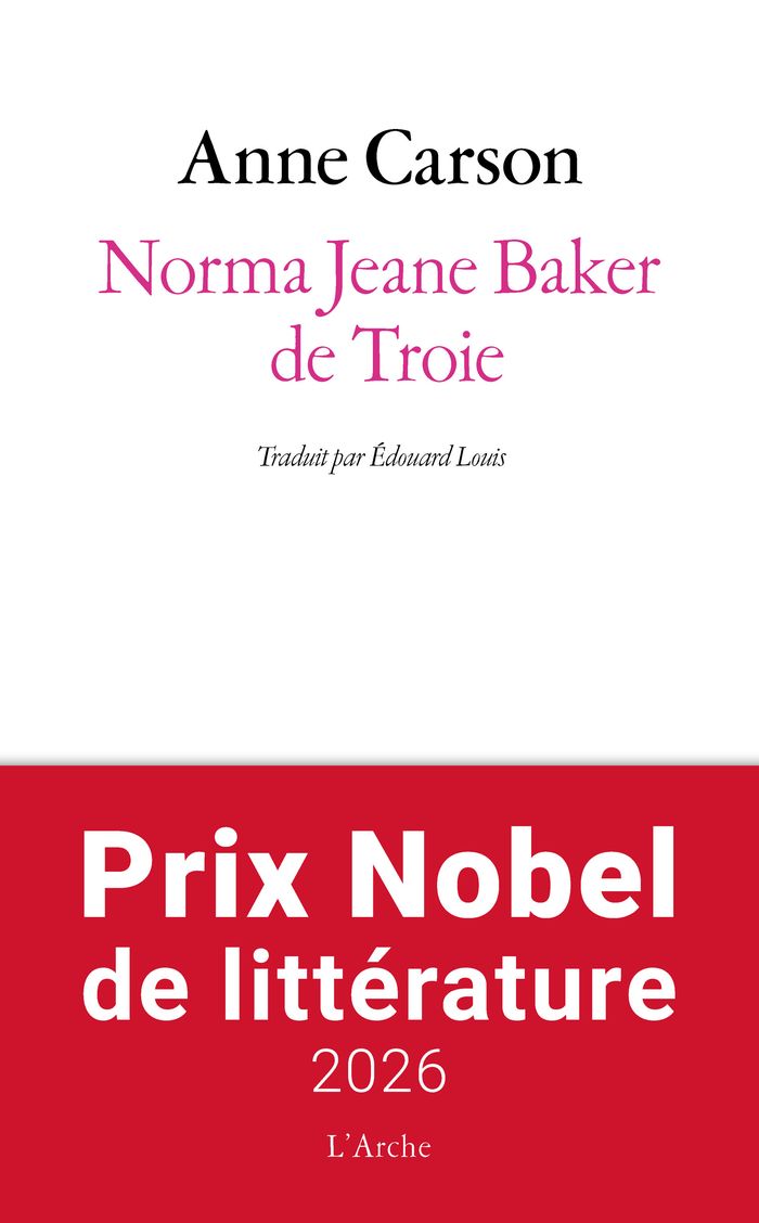 Couverture du livre « Norma Jeane Baker de Troie » de Anne Carson, librairie Les Contes Infusés à Corte