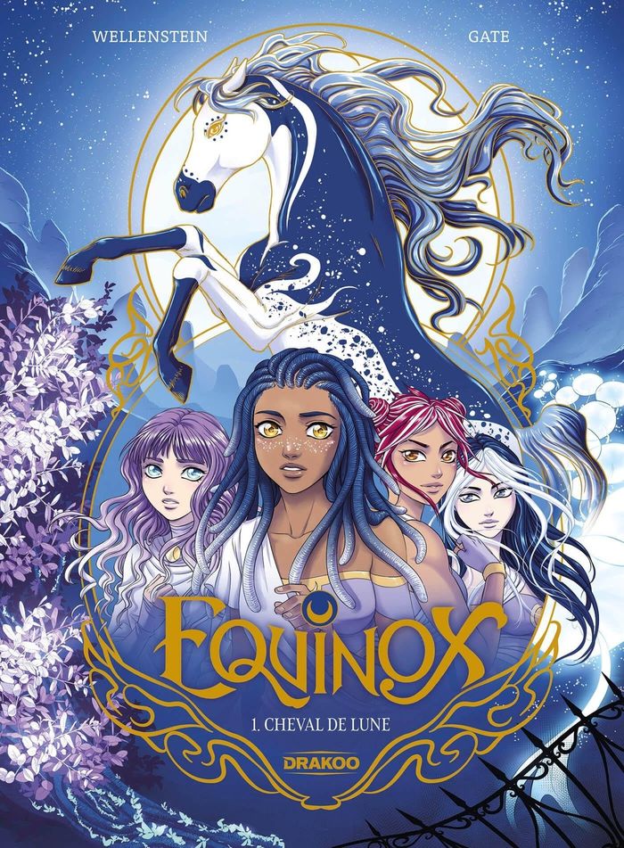 Couverture du livre « EQUINOX - T01 - EQUINOX - VOL. 01 - CHEVAL DE LUNE » de Wellenstein-A+aurora, librairie Les Contes Infusés à Corte