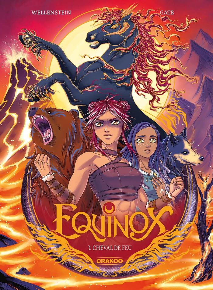 Couverture du livre « EQUINOX - T03 - EQUINOX - VOL. 03 - CHEVAL DE FEU » de Wellenstein, librairie Les Contes Infusés à Corte