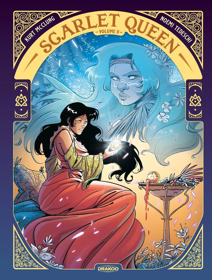 Couverture du livre « Scarlet queen » de Kurt McClung, librairie Les Contes Infusés à Corte