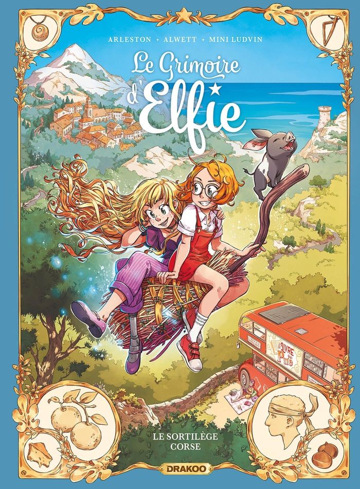 Couverture du livre « GRIMOIRE D'ELFIE (LE) - T06 - LE GRIMOIRE D'ELFIE - VOL. 06 - HISTOIRE COMPLETE - LE SORTILEGE CORSE », librairie Les Contes Infusés à Corte