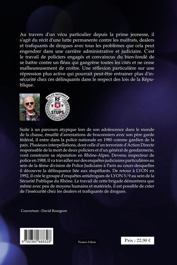 Quatrième de couverture de « FLIC DES STUPS »