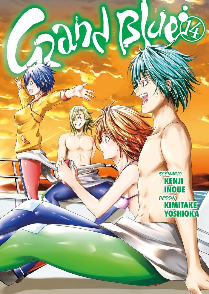 Couverture du livre « GRAND BLUE - TOME 14 » de Inoue/yoshioka, librairie Les Contes Infusés à Corte