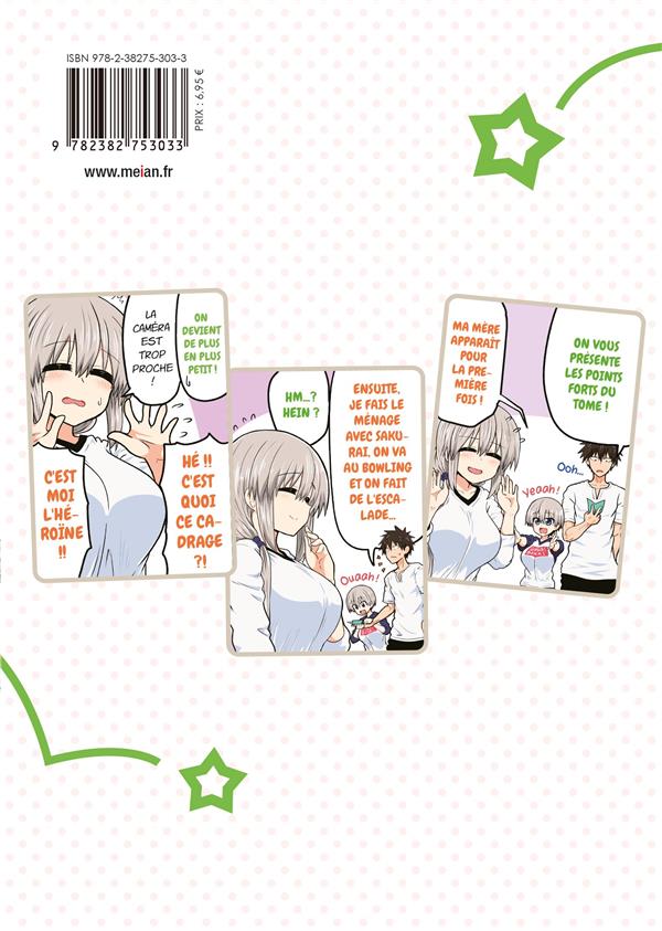 Quatrième de couverture de « UZAKI-CHAN WANTS TO HANG OUT! - TOME 03 »