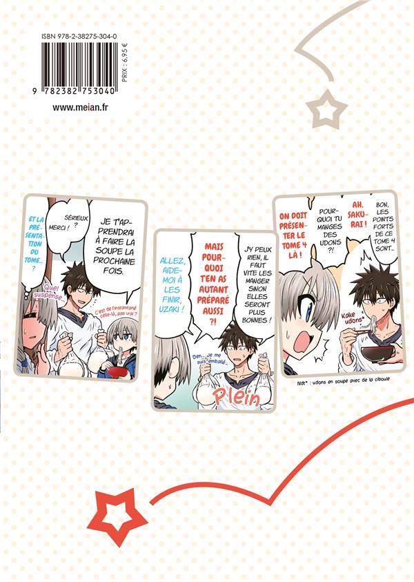 Quatrième de couverture de « UZAKI-CHAN WANTS TO HANG OUT! - TOME 04 »