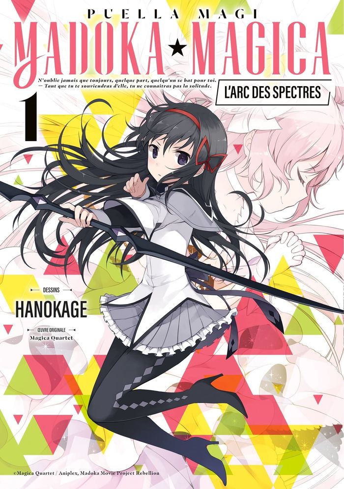 Couverture du livre « PUELLA MAGI MADOKA MAGICA : L'ARC DES SPECTRES - TOME 1 » de Quartet/hanokage, librairie Les Contes Infusés à Corte