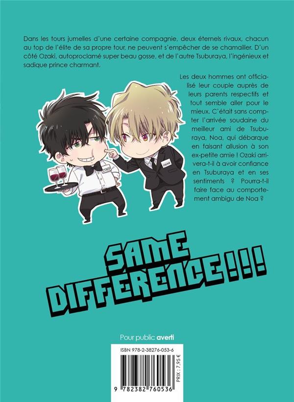 Quatrième de couverture de « SAME DIFFERENCE - TOME 07 »