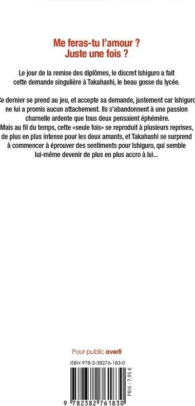 Quatrième de couverture de « Moi seul connais ton corps »