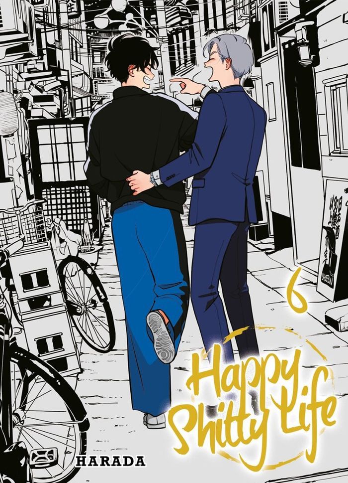 Couverture du livre « Happy shitty life » de Harada, librairie Les Contes Infusés à Corte