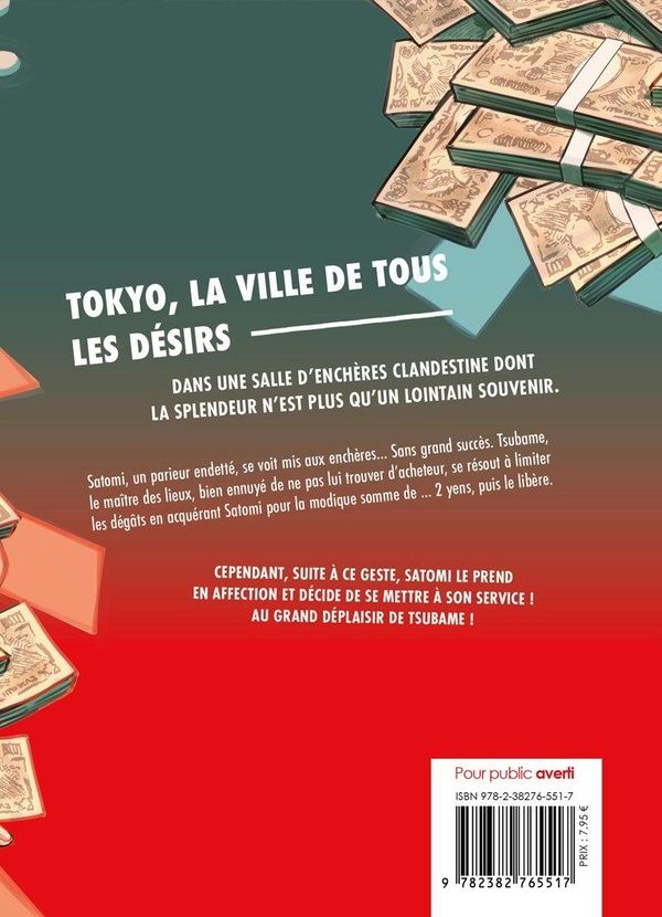 Quatrième de couverture de « Ventes aux enchères à Tokyo »