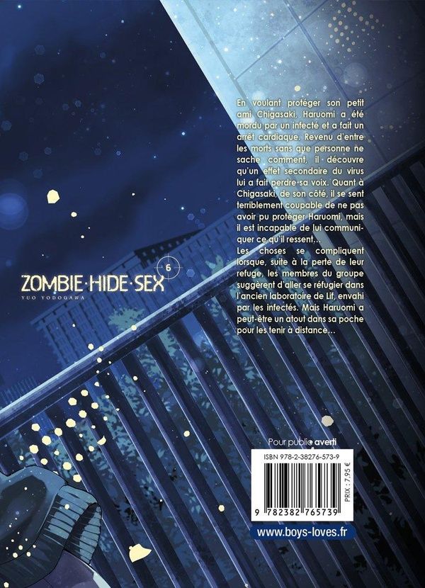 Quatrième de couverture de « ZOMBIE HIDE SEX - TOME 6 »