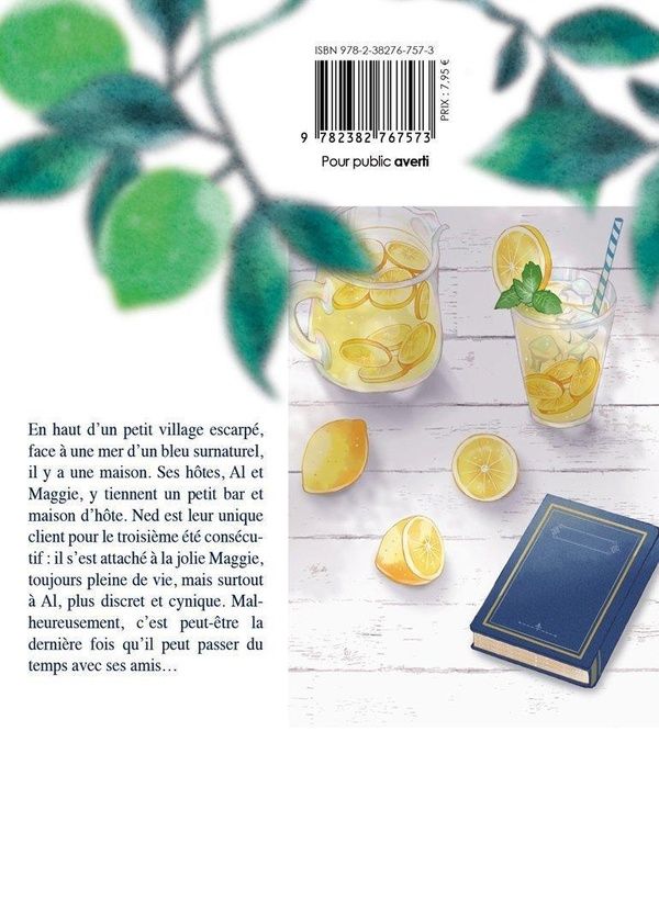 Quatrième de couverture de « Sink into the bright blue »