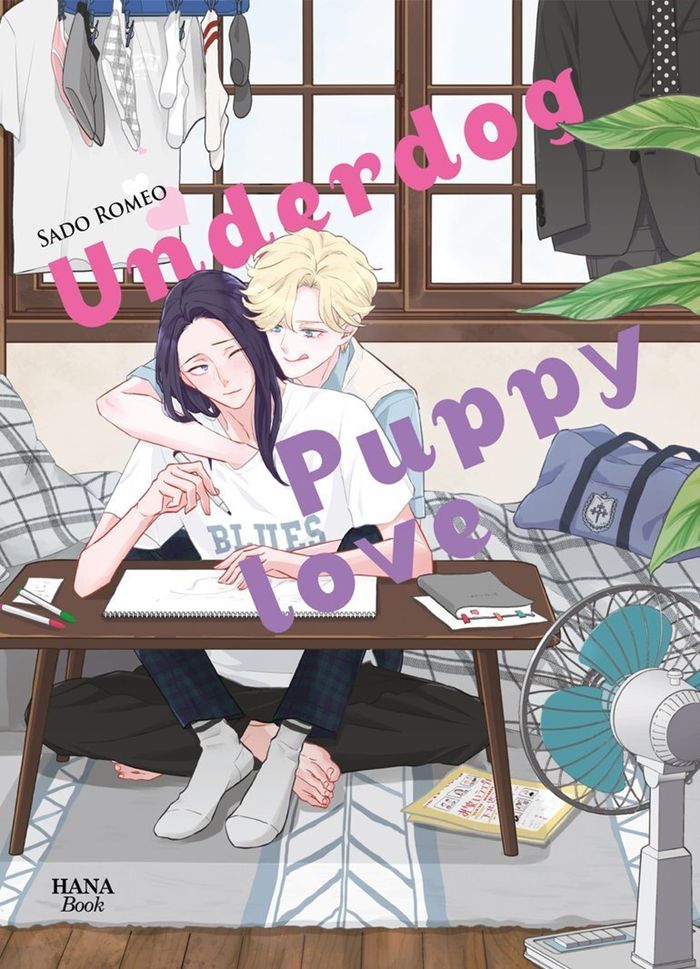 Couverture du livre « Underdog puppy love » de Romeo Sado, librairie Les Contes Infusés à Corte