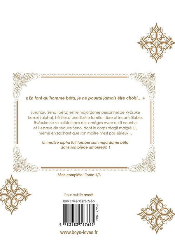 Quatrième de couverture de « Le pauvre bêta ne connaît pas l'amour »