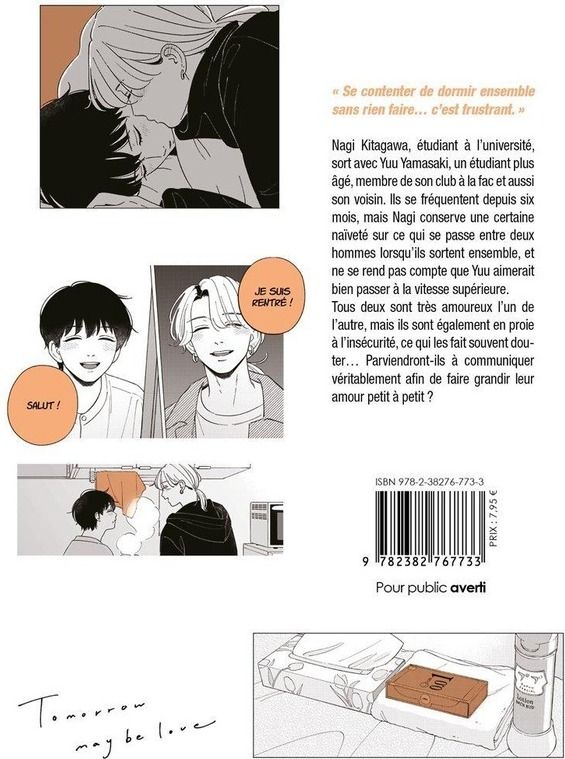 Quatrième de couverture de « Tomorrow may be love »