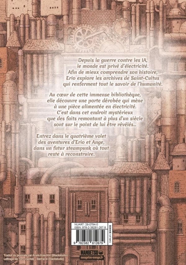Quatrième de couverture de « Erio & The Electric Doll »