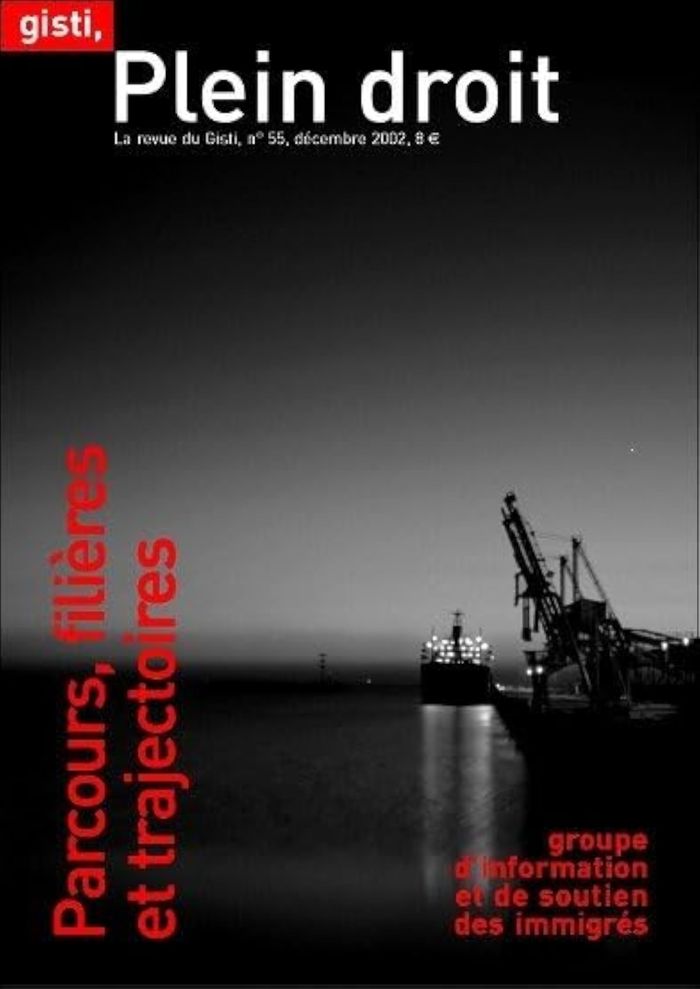Couverture du livre « PARCOURS, FILIERES ET TRAJECTOIRES » de Gisti, librairie Les Contes Infusés à Corte
