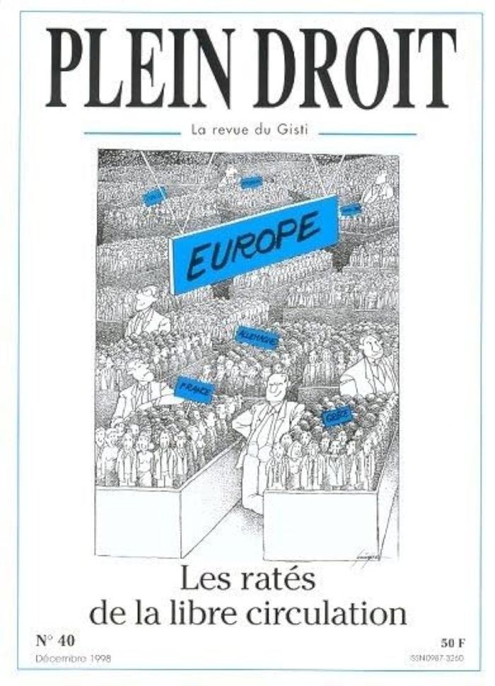 Couverture du livre « LES RATES DE LA LIBRE CIRCULATION » de Gisti, librairie Les Contes Infusés à Corte