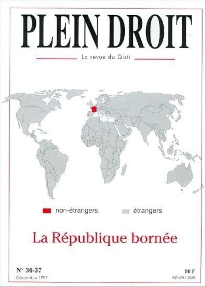 Couverture du livre « LA REPUBLIQUE BORNEE » de Gisti, librairie Les Contes Infusés à Corte