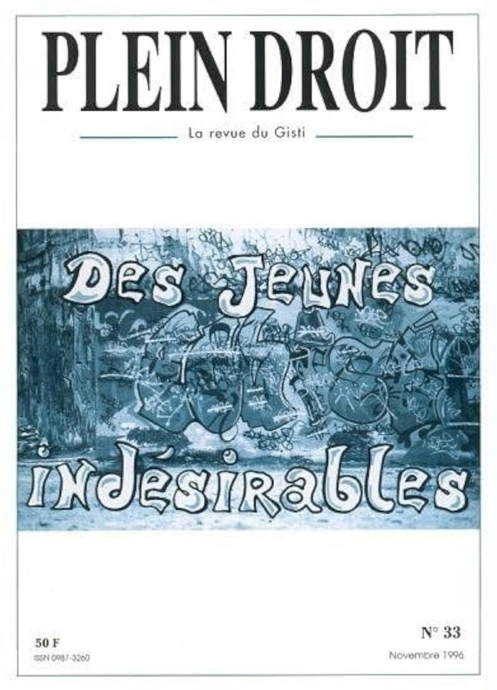 Couverture du livre « DES JEUNES INDESIRABLES », librairie Les Contes Infusés à Corte