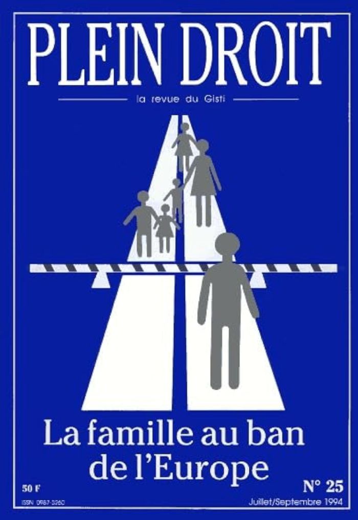 Couverture du livre « LA FAMILLE AU BAN DE L EUROPE » de Gisti, librairie Les Contes Infusés à Corte