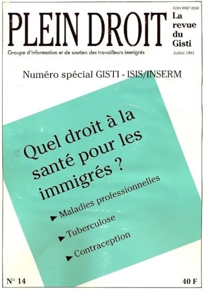 Couverture du livre « QUEL DROIT A LA SANTE POUR LES IMMIGRES ? » de Gisti, librairie Les Contes Infusés à Corte