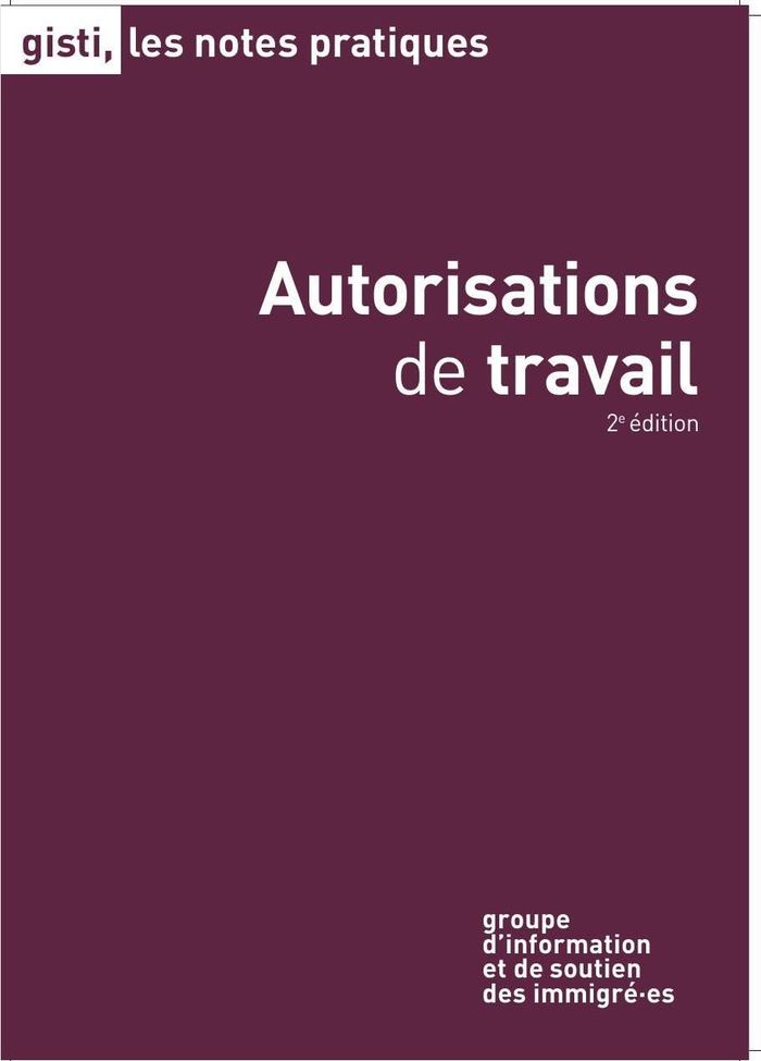 Couverture du livre « Autorisation de travail » de Collectif, librairie Les Contes Infusés à Corte