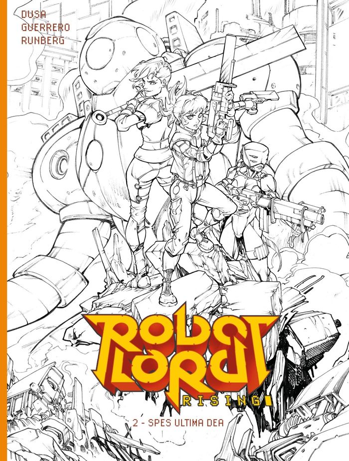 Couverture du livre « Robot Lord Rising : Spes Ultima Dea » de David Dusa, librairie Les Contes Infusés à Corte