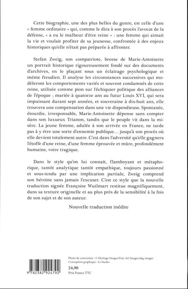 Quatrième de couverture de « Marie-Antoinette : portrait d'une femme ordinaire »