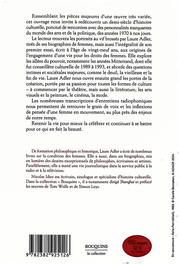 Quatrième de couverture de « Retenir la vie : itinéraire d'une femme engagée »