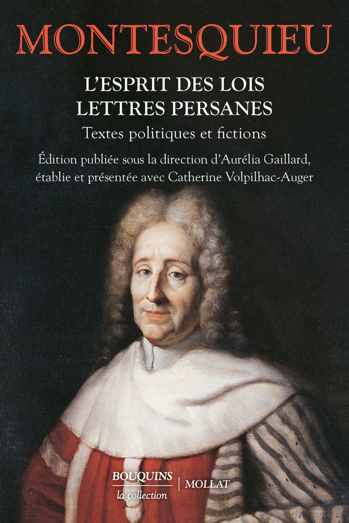Couverture du livre « L'esprit des lois : textes politiques et fictions » de Montesquieu, librairie Les Contes Infusés à Corte