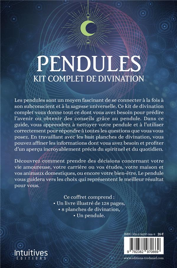 Quatrième de couverture de « COFFRET PENDULE - KIT COMPLET DE DIVINATION »