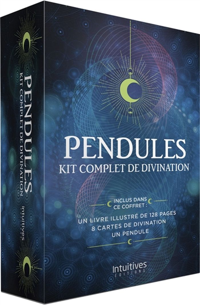 Couverture du livre « COFFRET PENDULE - KIT COMPLET DE DIVINATION », librairie Les Contes Infusés à Corte