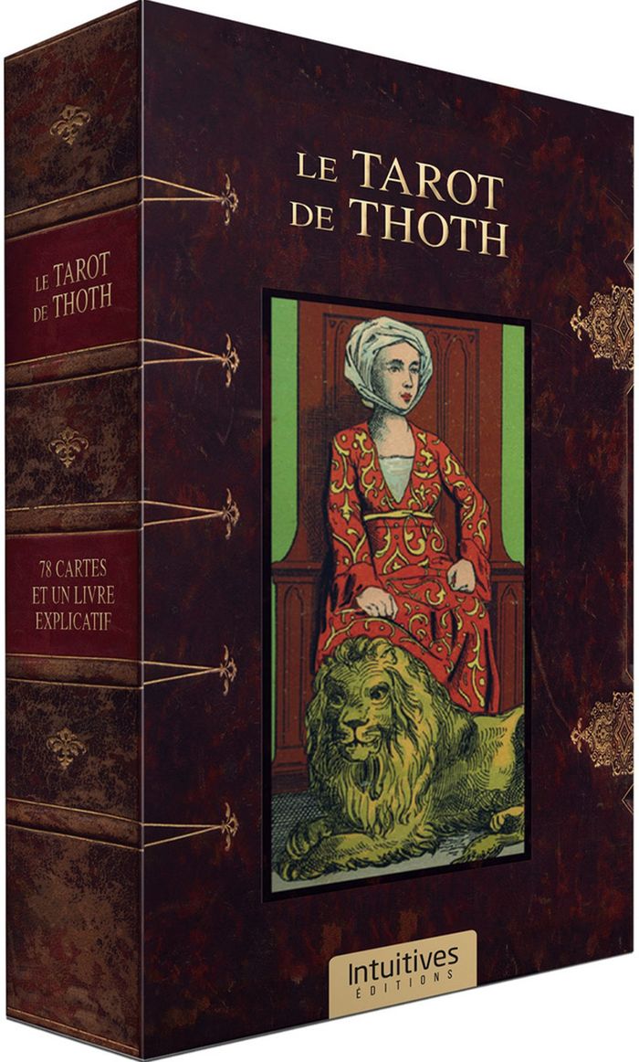 Couverture du livre « Le tarot de Thot : reproduction fidèle du Grand jeu de l'Oracle des Dames, Paris 1870 » de Rodrigo Tebani, librairie Les Contes Infusés à Corte