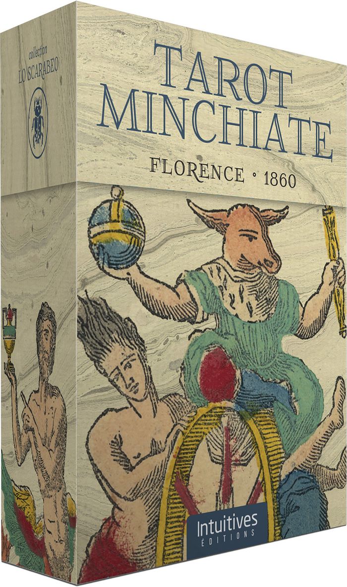Couverture du livre « Tarot Minchiate » de Giordano Berti, librairie Les Contes Infusés à Corte