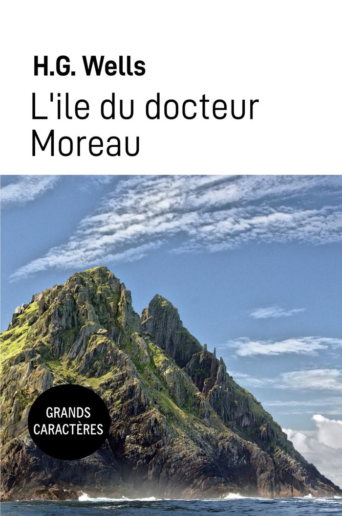 Couverture du livre « L'île du docteur Moreau » de H. G. Wells, librairie Les Contes Infusés à Corte